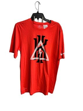 Nike Kyrie Red Short Sleeve Graphic Logo Tee